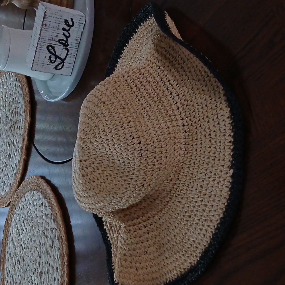 Floppy straw hat from Nordstrom Rack.